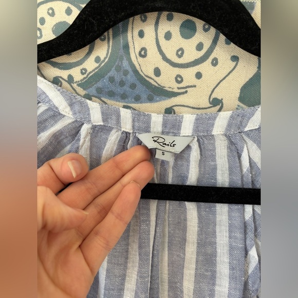 new Rails Jasmine long sleeve short dress in Rhône stripe - Picture 6 of 8